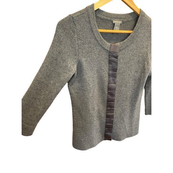 Ann Taylor Women Small Wool Cardigan Button Panel Sweater Merino‎ Wool Rabbit - Picture 3 of 11